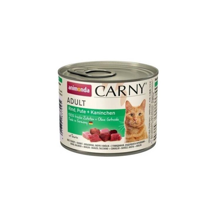 Animonda CARNY® cat Adult hovädzie, morka a králik bal. 6 x 200 g konzerva